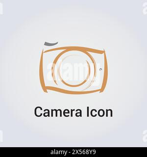 Camera Photography Icon Logo Illustration for Business Vector Stock Vector