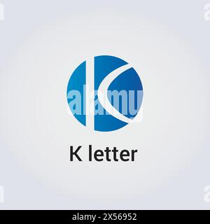 K Letter Icon Design Single Isolated Logo Design Brand Corporate Identity Various Colors Editable Template Vector Monogram Emblem Illustration Brand Stock Vector
