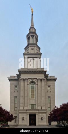 The Mormon temple at 18th and Vine Streets in Philadelphia. Stock Photo