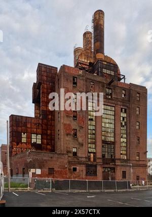 The derelict Willow Steam Plant in Philadelphia's Callowhill neighborhood. Stock Photo