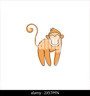 Set of Logo Monkey for corporate identity. Symbol of the year monkey ...