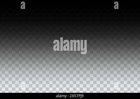 Transparent gradient background. Black fading to transparent. Top to bottom gradient. Vector graphic Stock Vector