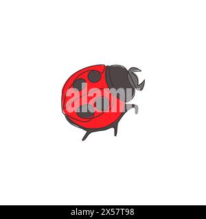 Ladybug linear icon. Ladybird. Insect. Thin line illustration. Contour ...