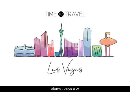 Las Vegas skyline. Travel american city landmark background. Urban ...