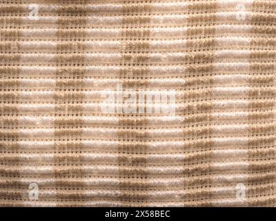 Close up of striped cotton texture using as background Stock Photo