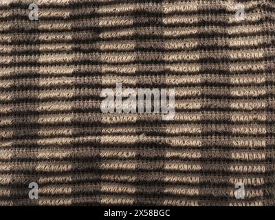 Close up of striped cotton texture using as background Stock Photo