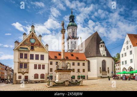 geography / travel, Germany, Bavaria, Freising, marketplace of Freising, Upper Bavaria, ADDITIONAL-RIGHTS-CLEARANCE-INFO-NOT-AVAILABLE Stock Photo