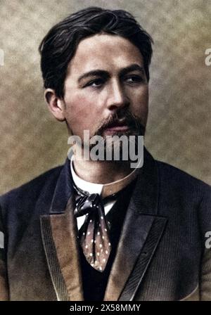 Chekhov, Anton, 29.1.1860 - 15.7.1905, Russian author / writer, portrait, photo, Moscow, 1893, ADDITIONAL-RIGHTS-CLEARANCE-INFO-NOT-AVAILABLE Stock Photo