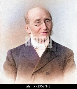 Fricke, Gustav Adolf, 23.8.1822 - 30.3.1908, German theologian, portrait, ADDITIONAL-RIGHTS-CLEARANCE-INFO-NOT-AVAILABLE Stock Photo