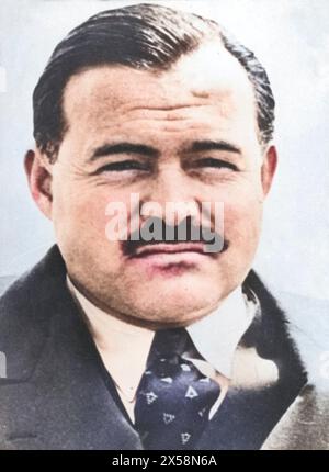 Hemingway, Ernest, 21.07.1899 - 2.7.1961, American author/writer, portrait, 1950s, ADDITIONAL-RIGHTS-CLEARANCE-INFO-NOT-AVAILABLE Stock Photo