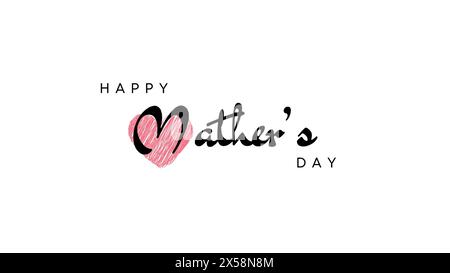 happy mother day greeting card Stock Vector