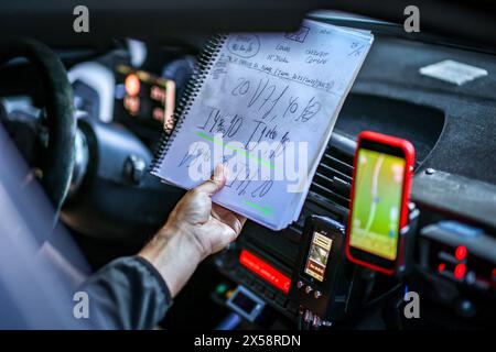 Atmosphere ambiance RECCE, pace notes, during the Rally de, Portugal ...