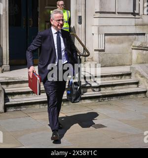 London, UK. 07th May, 2024. Michael Gove, MP, Secretary of State for Levelling Up, Housing and Communities and Minister for Intergovernmental Relations. Ministers attend the weekly government cabinet meeting at 10 Downing Street in Westminster, London, England. Credit: Imageplotter/Alamy Live News Stock Photo