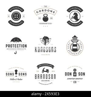 Tailor elements icons set in comics style on a white background Stock ...