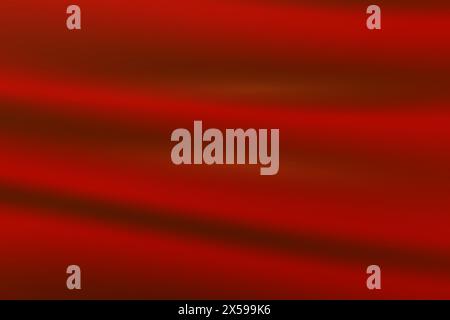 Vector texture of silk, satin, drapery fabric on luxurious background. Smooth shiny drape material in red color. Stock Vector