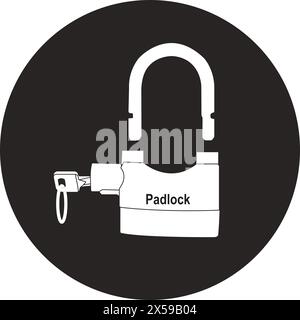 Padlock icon vector illustration design Stock Vector