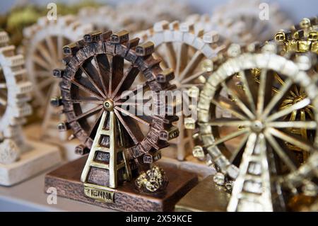 Riesenrad (giant ferris wheel) souvenirs, the Prater, Vienna. Austria Stock Photo