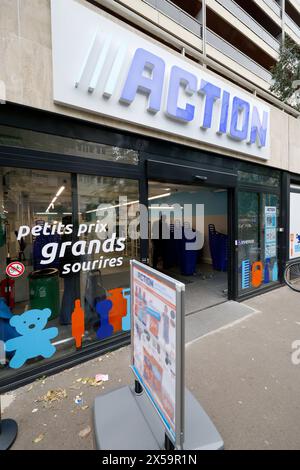 ACTION OPENS ITS THIRD STORE IN PARIS Stock Photo - Alamy