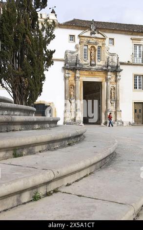 Porta Férrea, University of Coimbra. Coimbra. Beira Litoral, Portugal Stock Photo