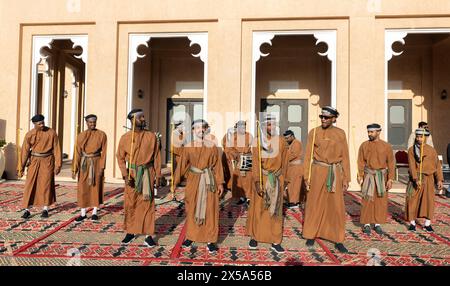 Qatar Traditional Instruments Arab Traditional music group from Oman,Qatar 10-05-2024 Doha Qatar ...