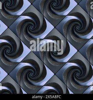3D relief panels made of white plastic and ice. High quality seamless realistic texture Stock Photo