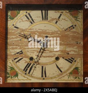 Grandfather clock from an original resident of New Salem, IL, where Abraham Lincoln lived and worked in the 1830s - New Salem State Historic Site Stock Photo