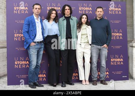 Rome, Italy. 08th May, 2024. The cast attends photocall Movie Una storia nera. Rome (Italy), May 08, 2024 Credit: Sipa USA/Alamy Live News Stock Photo