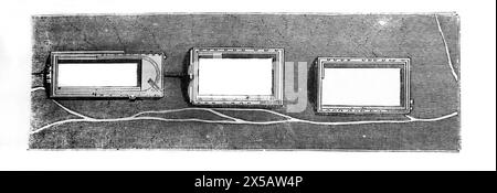 Ground Plans of Pools of Solomon Three ancient reservoirs in West Bank they Provided the Water for two aqueducts that delivered to the waters to Ancie Stock Photo