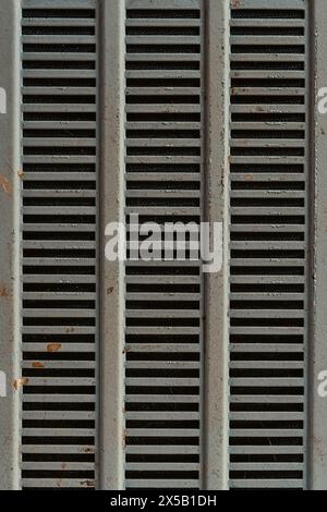 Rusty metal grille background. Old rusty metal grille Stock Photo