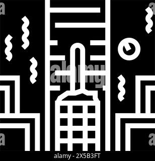 sauna glyph icon vector illustration Stock Vector