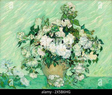 Roses, Vincent van Gogh. 1890. Stock Photo