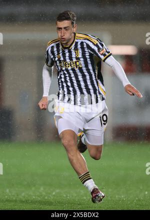 Torino, Italy. 7th May, 2024. Jonas Rouhi of Juventus during the Serie C Play Off Round 1 match at Stadio Giuseppe Moccagatta - Alessandria, Torino. Picture credit should read: Jonathan Moscrop/Sportimage Credit: Sportimage Ltd/Alamy Live News Stock Photo