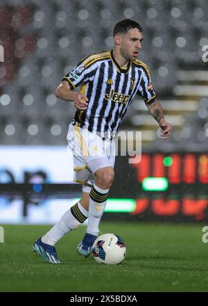 Torino, Italy. 7th May, 2024. Luis Hasa of Juventus during the Serie C Play Off Round 1 match at Stadio Giuseppe Moccagatta - Alessandria, Torino. Picture credit should read: Jonathan Moscrop/Sportimage Credit: Sportimage Ltd/Alamy Live News Stock Photo