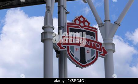 BMO Field Stadium home of the FC Toronto soccer team - TORONTO, CANADA - APRIL 15, 2024 Stock Photo