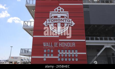 BMO Field Stadium home of the FC Toronto soccer team - TORONTO, CANADA - APRIL 15, 2024 Stock Photo