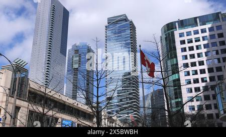 Amazing modern architecture in the city of Toronto - TORONTO, CANADA - APRIL 15, 2024 Stock Photo