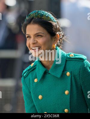 London, UK 8th May 2024 Akshata Murty, wife of Britain's Prime Minister Rishi Sunak, arriving at St Paul's Cathedral to attend a service to commemorate the tenth anniversary of the Invictus Games. Stock Photo