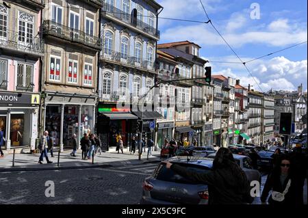 Street scene in Porto, Portugal, Europe Stock Photo