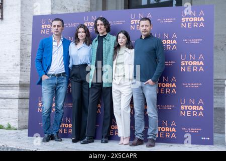 May 8, 2024, Rome, Italy: Cast attends the photocall of the film ''Una storia nera'' at The Space Cinema Moderno in Rome (Credit Image: © Matteo Nardone/Pacific Press via ZUMA Press Wire) EDITORIAL USAGE ONLY! Not for Commercial USAGE! Stock Photo