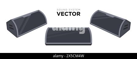 Sound System Speaker Illustration Vector, Editable Vector Design Stock Vector