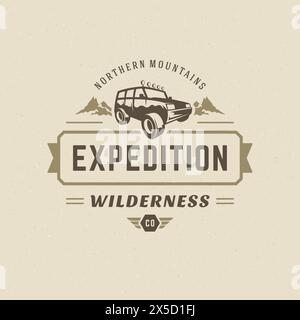 4x4 Off Road Sign T-shirt Template Logo Black and White Isolated Vector ...