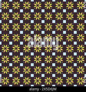 Tile Simple Pattern, Wall background modern design. tile vector Stock Vector