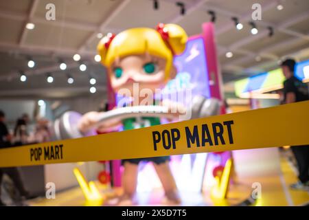 Bangkok, Thailand - May 6, 2024 : Pop Mart is an art toy store selling designer toy in a blind box format. Stock Photo