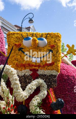 Bloemencorso Haarlem 2024. The Bloemencorso of the Bollenstreek is the largest spring festival in The Netherlands. Stock Photo