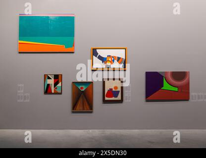 Venice, Italy - April 19, 2024: Nucleao Storico: Abstraction. African Artists showcasing within the Central Pavilion's Main Exhibition - invited by th Stock Photo