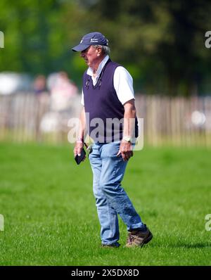 Captain Mark Phillips, father of Zara Tindall on day two of the Badminton Horse Trials 2024 at The Badminton Estate, Gloucestershire. Picture date: Thursday May 9, 2024. Stock Photo