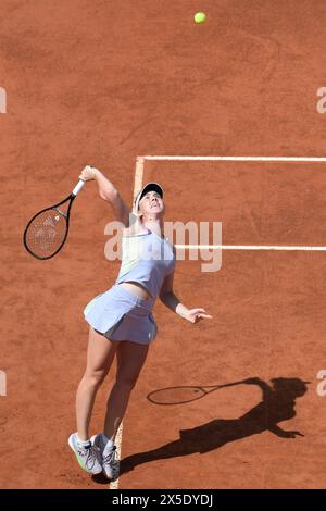 Roma, Italia. 09th May, 2024. Czech Republic Linda Noskova during her match against Italy's Lucrezia Stefanini at the Italian Open tennis tournament in Rome, Thursday, May 9, 2024.(Alfredo Falcone/LaPresse)Czech Republic Linda Noskova during her match against Italy's Lucrezia Stefanini at the Italian Open tennis tournament in Rome, Thursday, May 9, 2024.(Alfredo Falcone/LaPresse) Credit: LaPresse/Alamy Live News Stock Photo