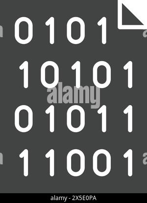 Binary Code icon vector image. Suitable for mobile application web application and print media. Stock Vector
