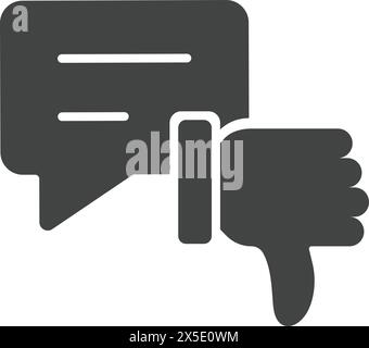 Bad Review icon vector image. Suitable for mobile application web application and print media. Stock Vector