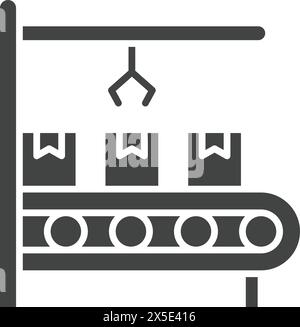 Conveyor Belt icon vector image. Suitable for mobile application web application and print media. Stock Vector